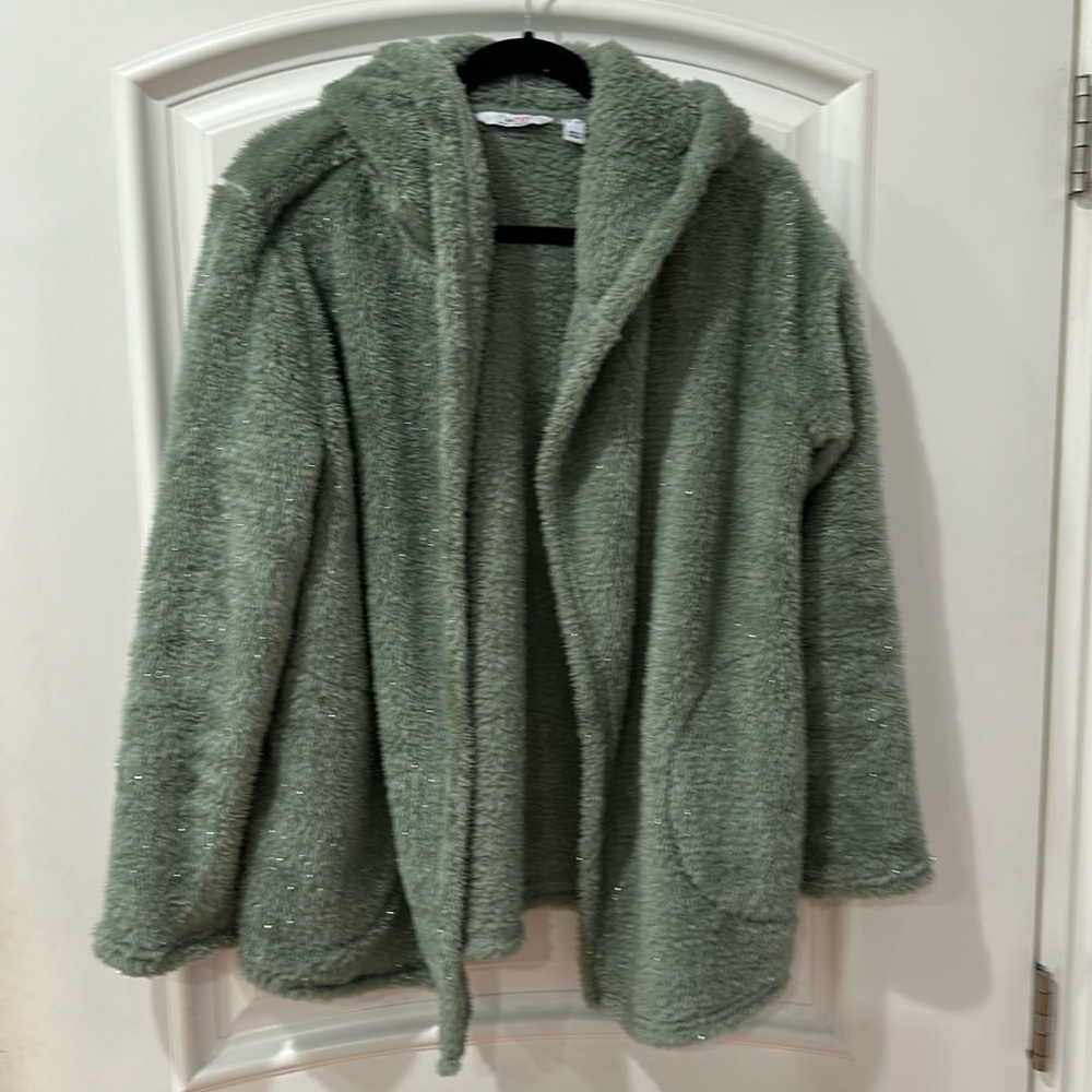 D & CO. Denim + company hooded cozy cardigan US size S